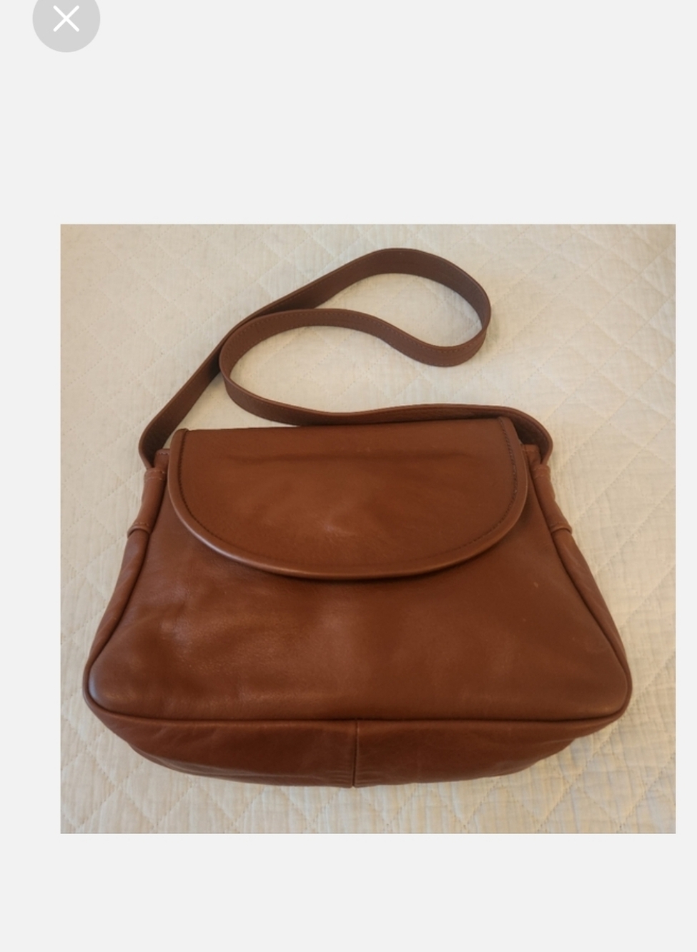 Elegant Brown Soft Leather Shoulder Bag